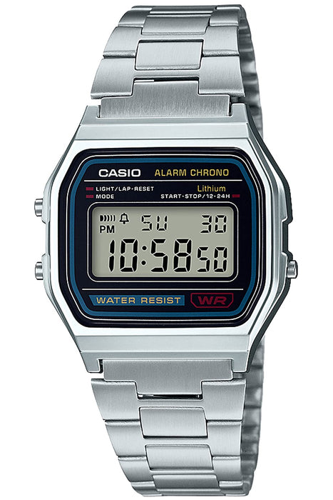 Casio Collection A158Wa-1Jh Men's Silver Stainless Steel Watch
