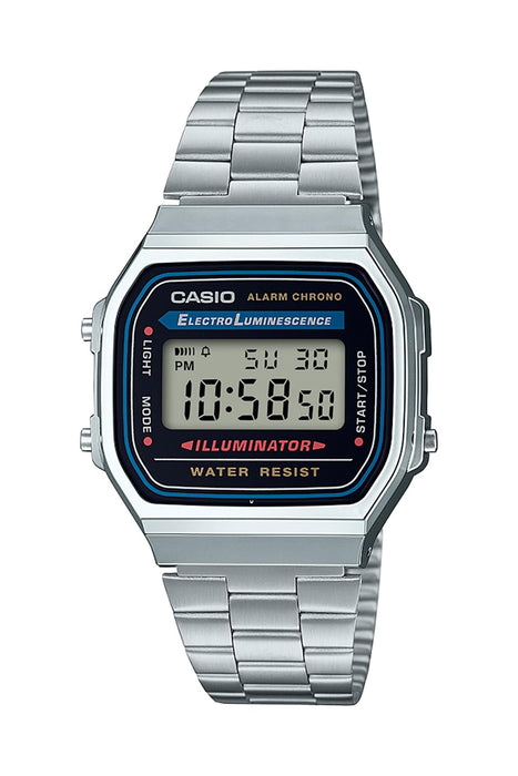 Casio Collection A168 Silver Men's Watch - Classic Stainless Steel Design