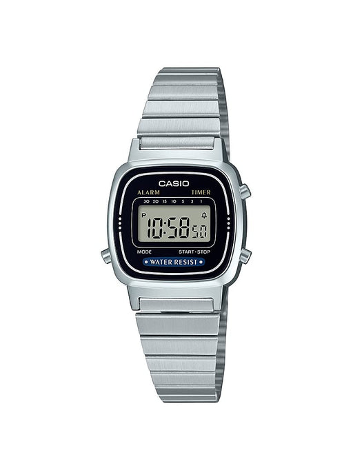 Casio Collection Ladies Silver Watch LA670WA-1A2JF Elegant Timepiece