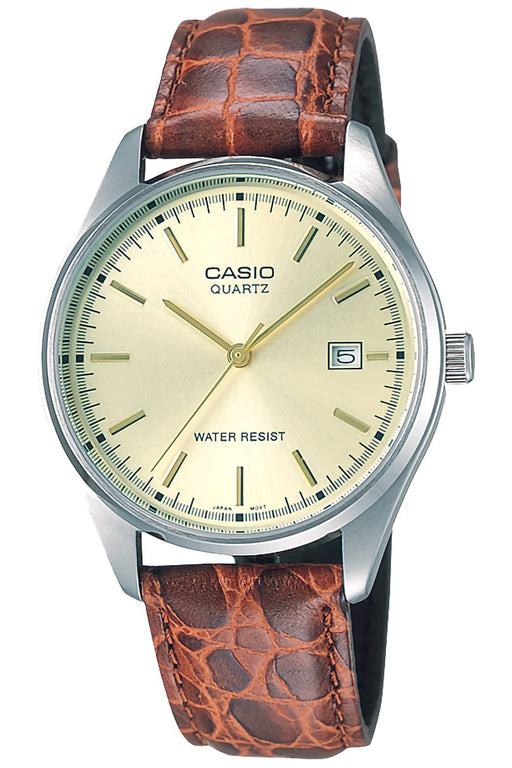 Casio Men's Watch Collection MTP-1175E-9AJH Brown Leather Strap