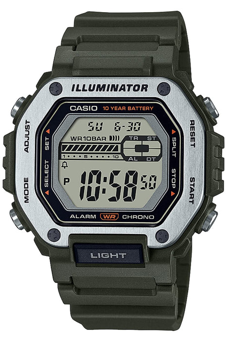 Casio Men's Khaki Wristwatch Mwd-110H-1Ajf - Genuine Product