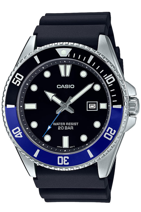 Casio Men's Black Wristwatch MDV-107-1A2Jf Online Exclusive Model