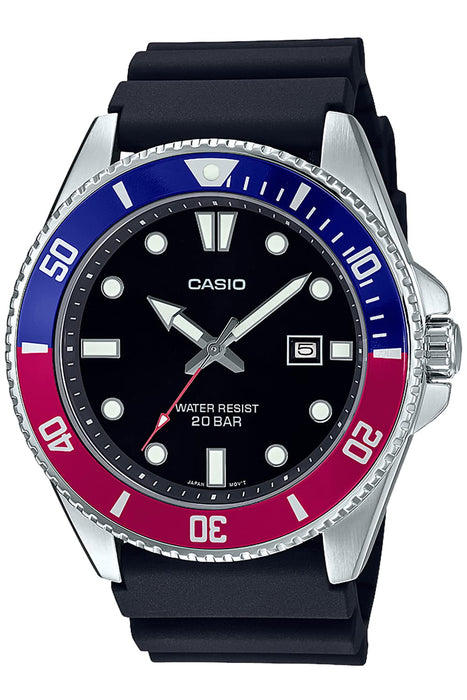 Casio Men's Black Wristwatch Collection Mdv-107-1A3Jf Online Exclusive