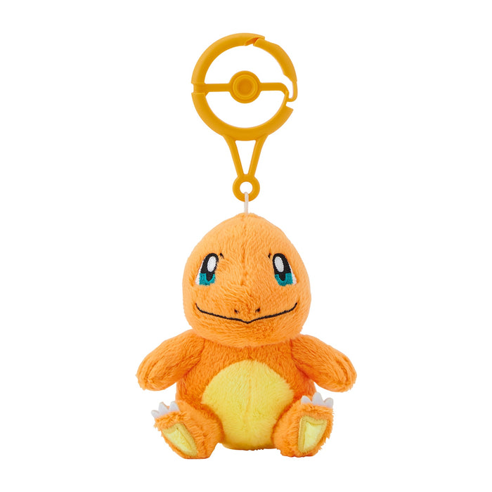 Pokemon Center Charmander Mascot with Carabiner Clip Keychain Accessory