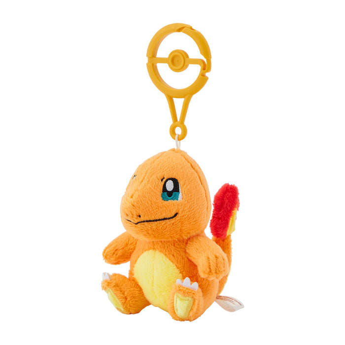 Pokemon Center Charmander Mascot with Carabiner Clip Keychain Accessory