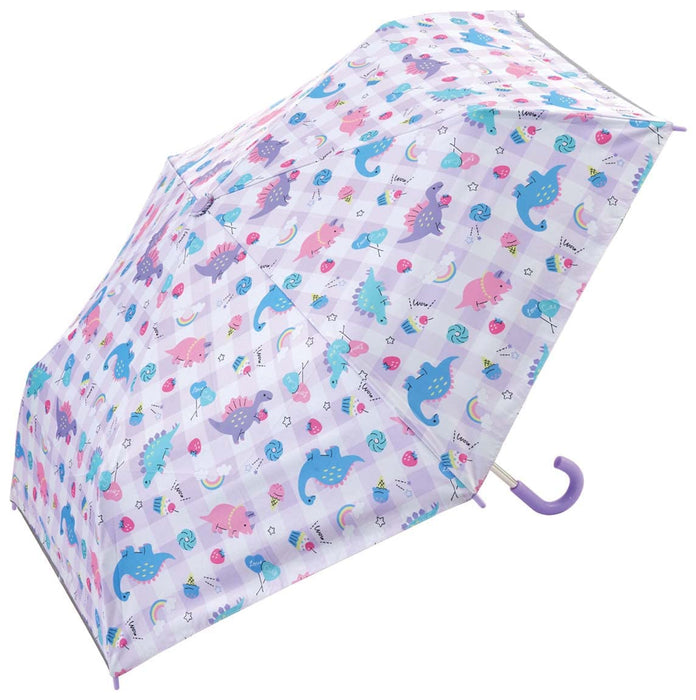 Skater Happy & Smile Children's UV-Protective Umbrella with Special Case 50cm Folding Safe for Ages 7-8