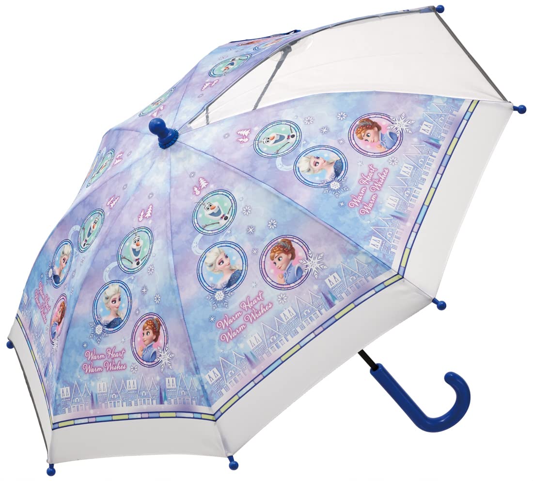 Skater Disney Girls UB40-A Frozen Kids' Umbrella 40cm Transparent Window Hand-Operated Ages 3-4- Japan Figure Store - #1 Bring To You The Best Japanese Goods