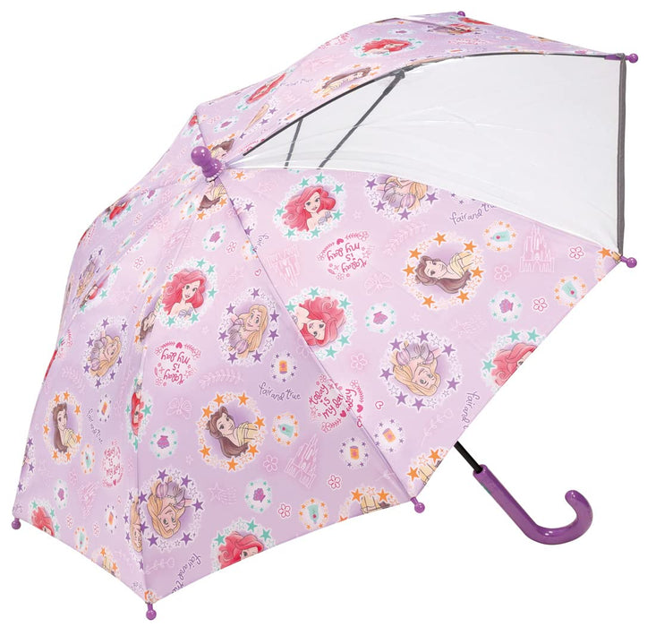 Skater Disney Princess Umbrella 45cm Hand-Operated Safety Feature Transparent Window for Girls Age 5-6