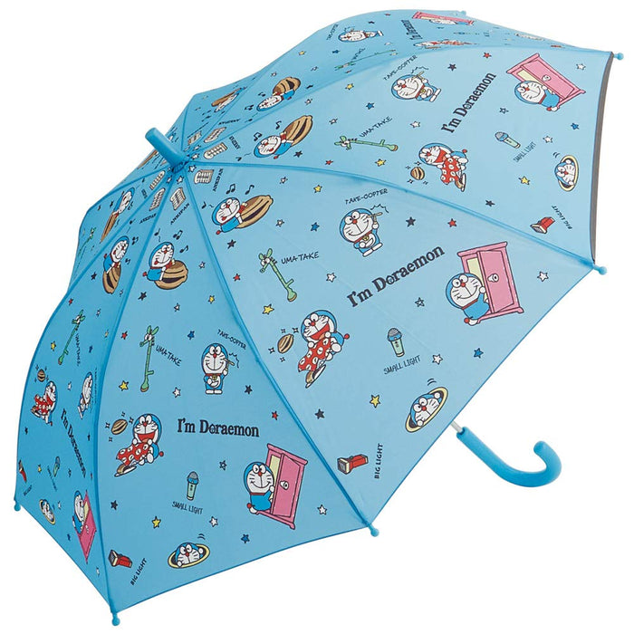 Skater Doraemon, 55 cm, Regenschirm für Kinder, mit der Hand zu öffnen, 8 Streben, ideal für Grundschuljungen von 9–10 Jahren