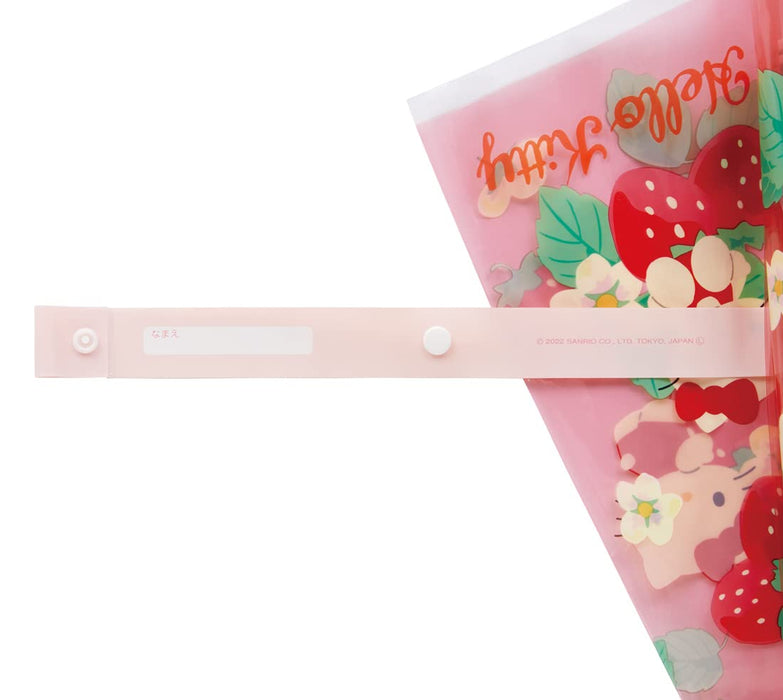 Parapluie Skater Hello Kitty Flower Language pour filles 9-10 One-Touch Jump 8 côtes 55 cm