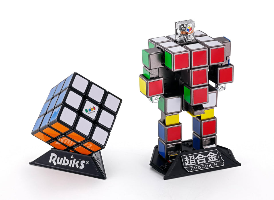 Bandai Chogokin Rubik's Cube 145 mm ABS moulé sous pression peint figurine mobile