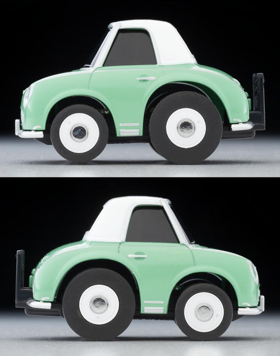 Tomytec Choro Qs-11A Nissan Figaro Grün Weiß Fertigmodell