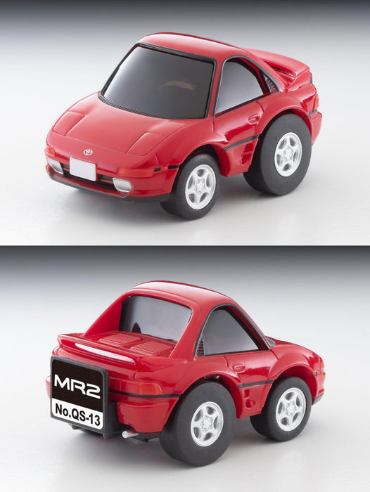 Modèle réduit de voiture moulée sous pression rouge Toyota MR2 Choro Qs-13A de Tomytec