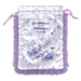 Watanabe Cinnamoroll Kogimyun Dolly Mix Ruffle Drawstring Bag Purple