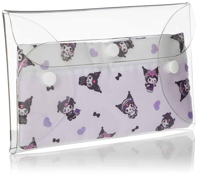 Coffret transparent multi-cartes avec pochette Sanrio Kuromi Flyer Series