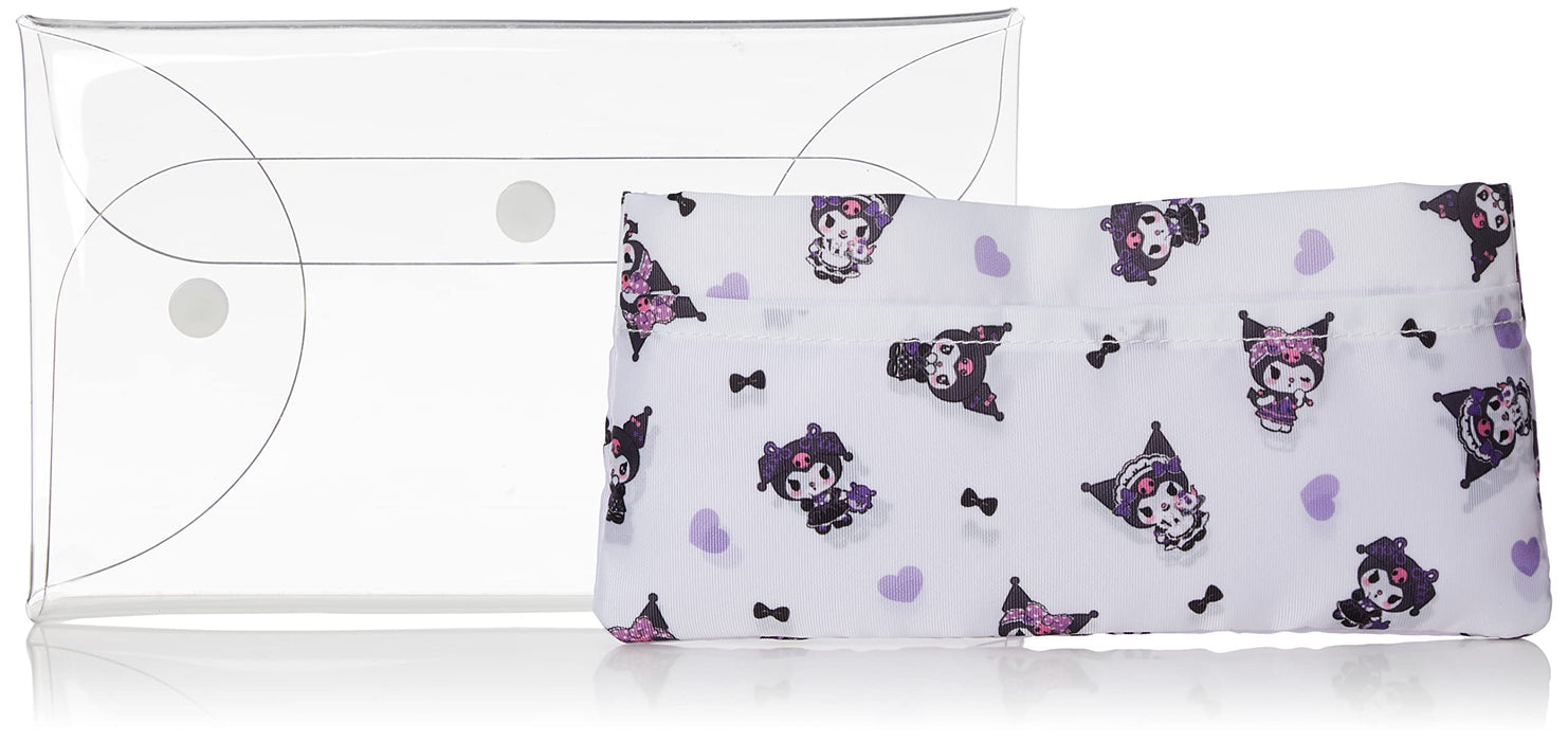 Coffret transparent multi-cartes avec pochette Sanrio Kuromi Flyer Series