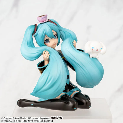 SEGA Hatsune Miku x Cinnamoroll Fluffy Ver. Chokonose Premium Prize Figure