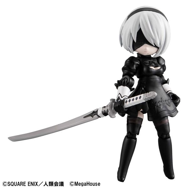 Megahouse Desktop Army Nier Automata 2B Movable Figure Ver1.1A Collectible