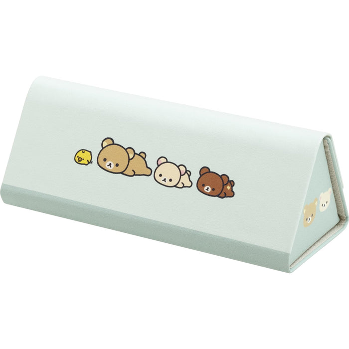 Étui à lunettes pliable San-X Rilakkuma - Rangement portable et durable pour lunettes