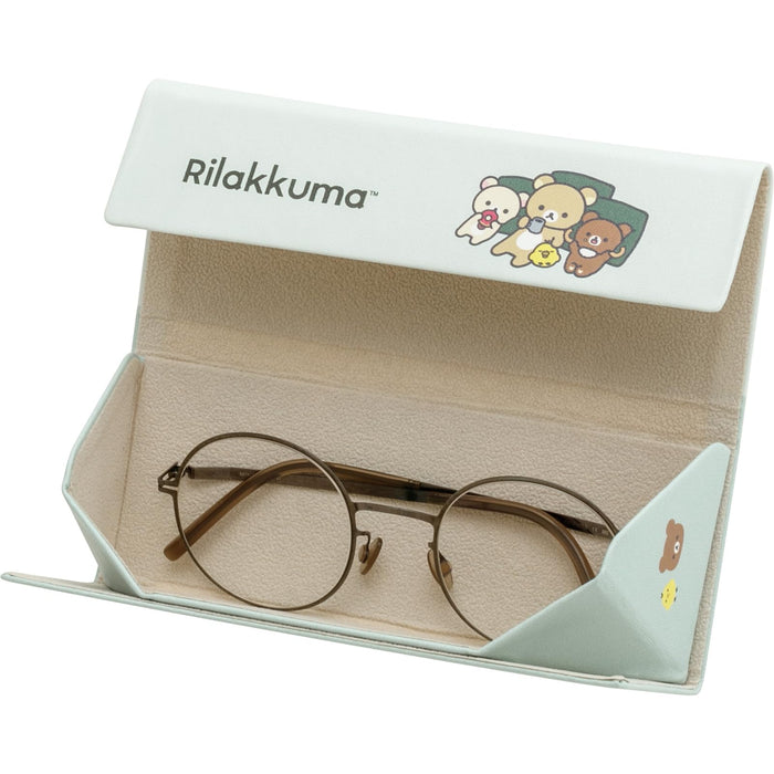 Étui à lunettes pliable San-X Rilakkuma - Rangement portable et durable pour lunettes