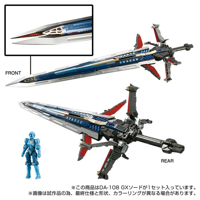 Figurine articulée Takara Tomy Diaclone Da-108 Gx Sword Édition Collector