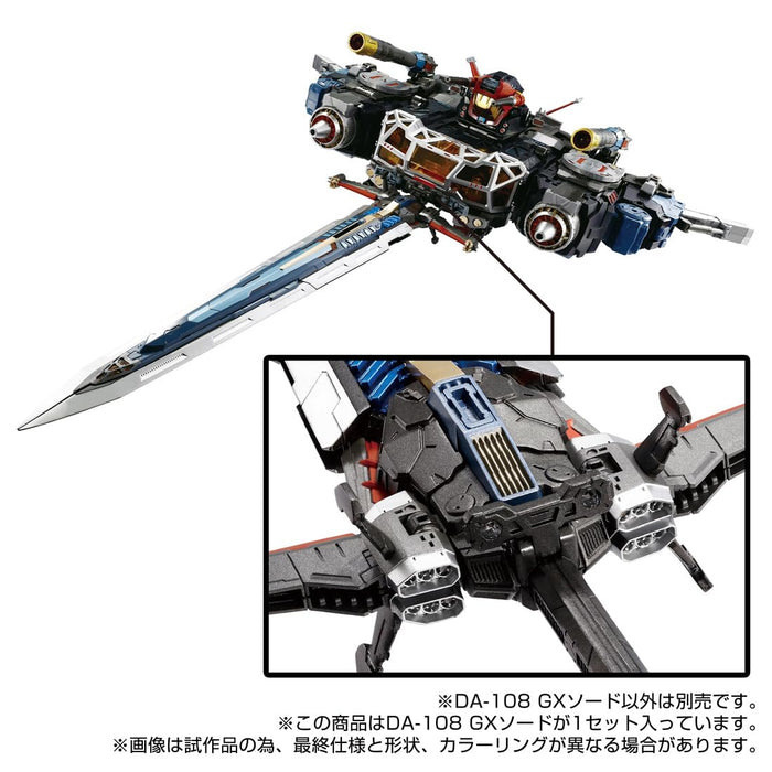 Figurine articulée Takara Tomy Diaclone Da-108 Gx Sword Édition Collector