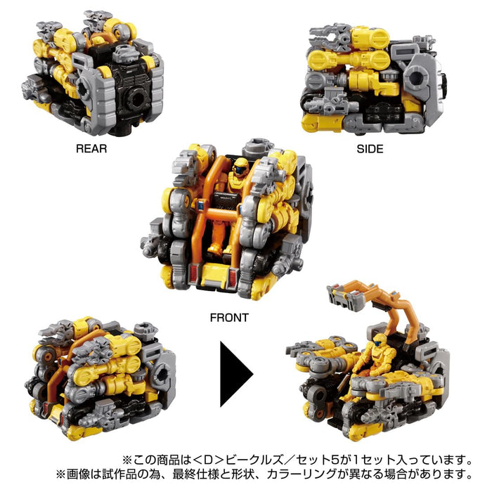 Takara Tomy Diaclone DG Véhicules Set 5 Édition Collector Très Détaillée