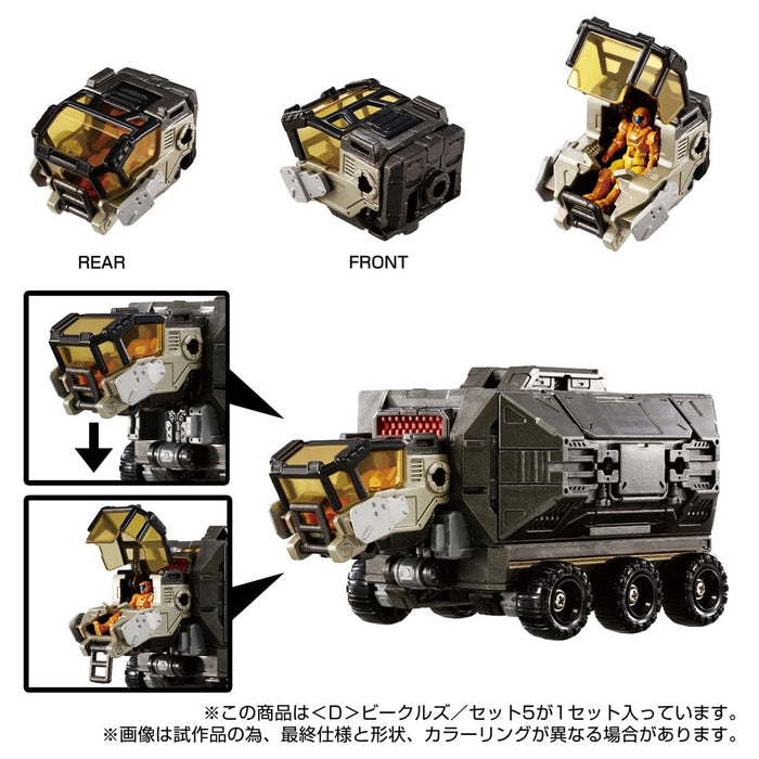 Takara Tomy Diaclone DG Véhicules Set 5 Édition Collector Très Détaillée