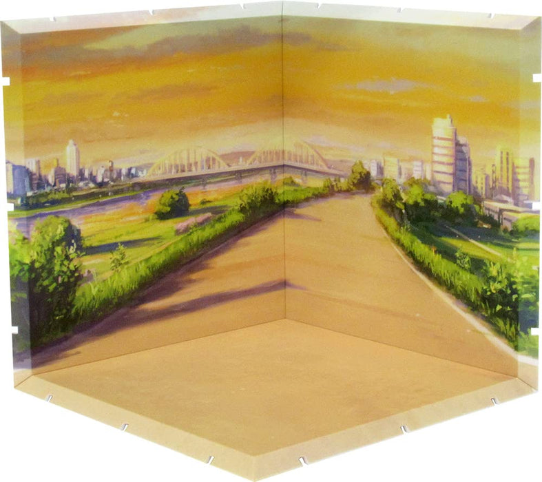 Plm Dioramansion 150 Riverbed Evening Backdrop - Enhance Your Diorama Display