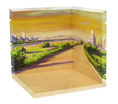 Plm Dioramansion 150 Riverbed Evening Backdrop - Enhance Your Diorama Display