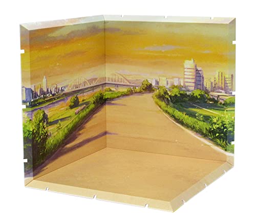 Plm Dioramansion 150 Riverbed Evening Backdrop - Enhance Your Diorama Display