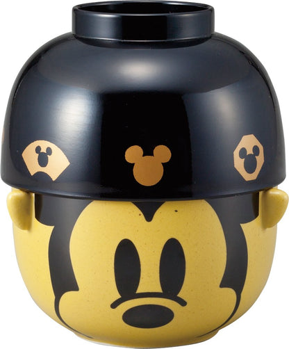 Sun Art Disney Mickey Mouse Large Soup and Rice Bowl Set San2554-1- Japan Figure Store - #1 Bring To You The Best Japanese Goods