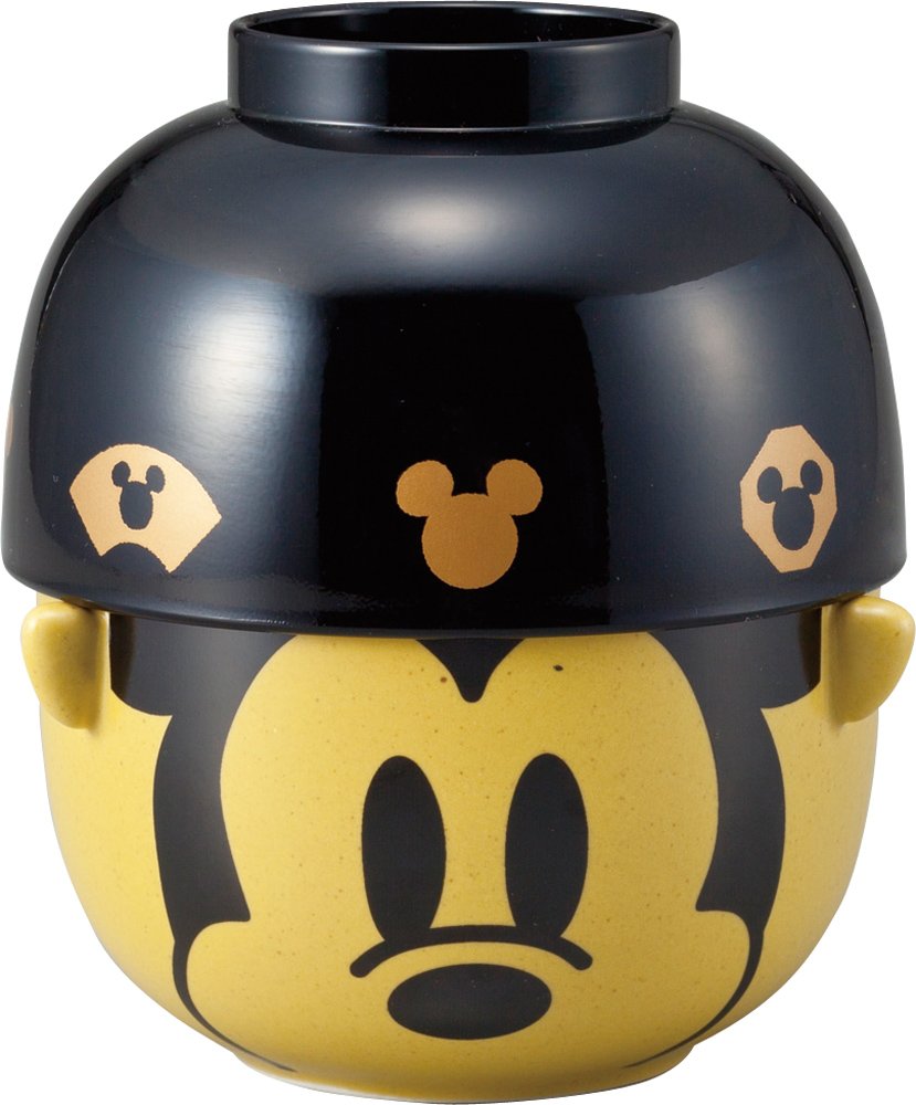 Sun Art Disney Mickey Mouse Large Soup and Rice Bowl Set San2554-1- Japan Figure Store - #1 Bring To You The Best Japanese Goods