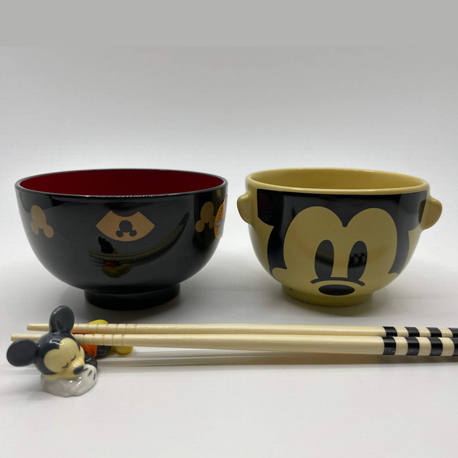 Sun Art Disney Mickey Mouse Large Soup and Rice Bowl Set San2554-1- Japan Figure Store - #1 Bring To You The Best Japanese Goods