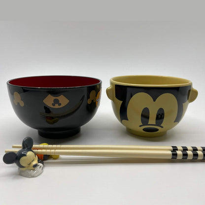 Sun Art Disney Mickey Mouse Large Soup and Rice Bowl Set San2554-1- Japan Figure Store - #1 Bring To You The Best Japanese Goods