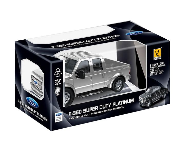 Doyusha 2.4Ghz F-350 Super Duty Silver Electric RC Model Kit 1/28 Scale