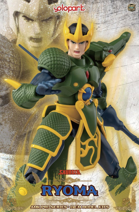 Doyusha Shurato Amk Pro X Dragon King Ryoma 190mm Pre-Painted Model Kit