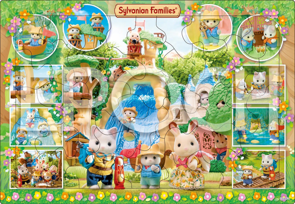 Epoch Apollo Sylvanian Families Bilderpuzzle, 46 Teile, ab 5 Jahren, inklusive Tasche