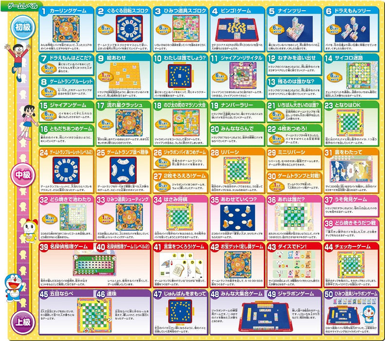 Epoch Doraemon Let's Play Together Toy Game 1-6 Players Ages 4+ Certified