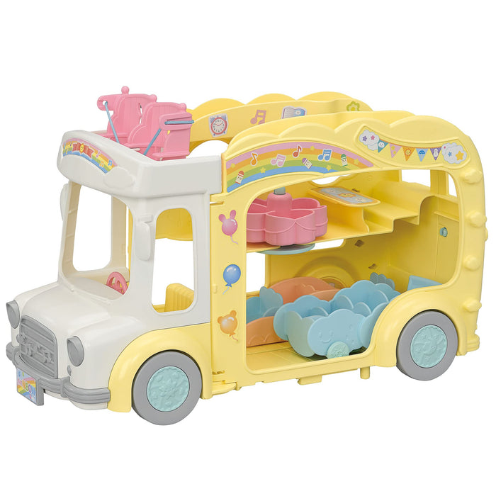 Bus de la crèche Sylvanian Families S-70, jouet certifié pour les enfants de 3 ans et plus