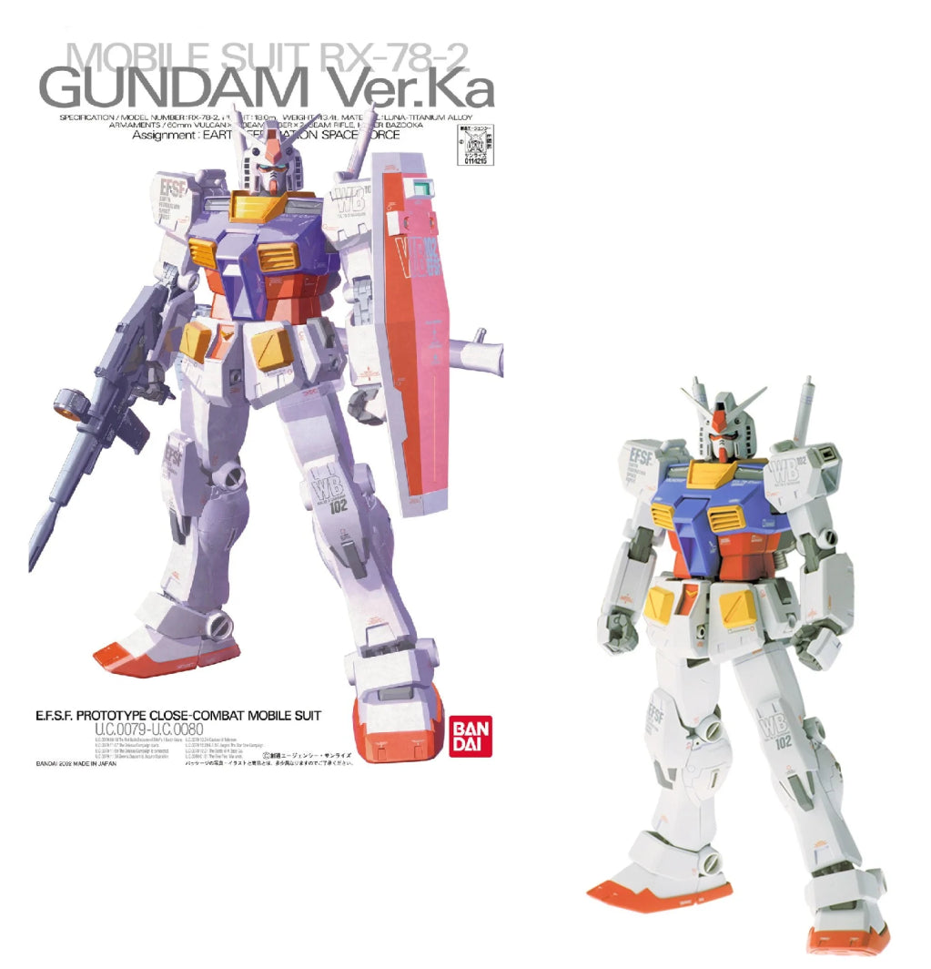 Bandai Spirits MG 1/100 RX-78-2 Gundam VerKa Model Kit Mobile Suit Gundam