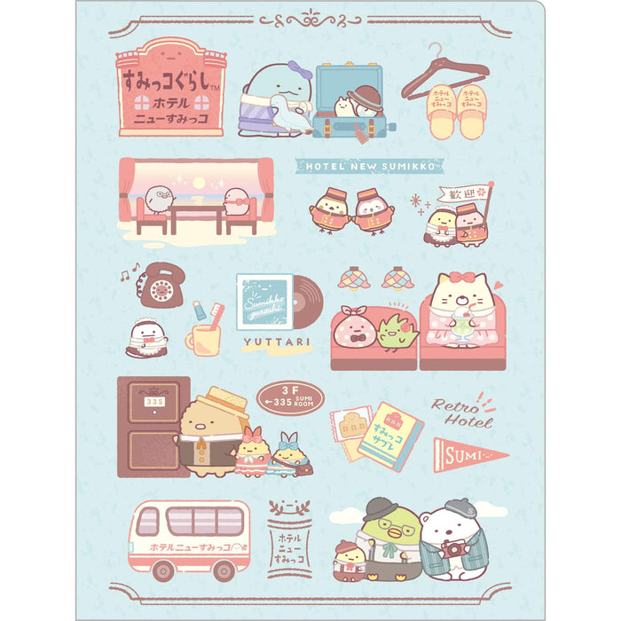 San-X Fa10404 Sumikko Gurashi Hotel New Sumikko Porte-monnaie transparent 10 poches