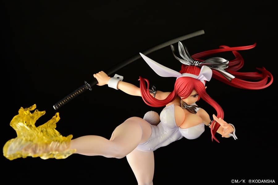 Orcatoys Fairy Tail Erza Scarlet White Bunny High Kick Ver Figure- Japan Figure Store - #1 Bring To You The Best Japanese Goods