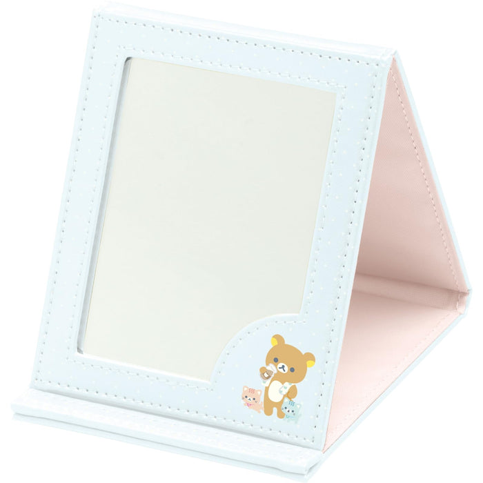 San-X Rilakkuma Neko Neko No Yu Folding Mirror Portable Compact