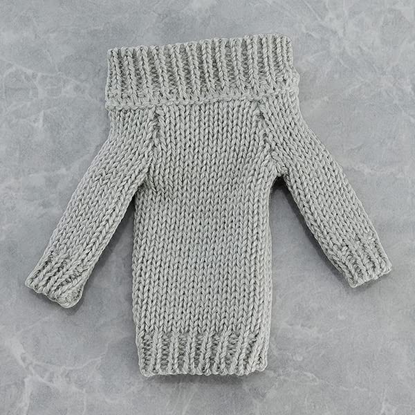 Max Factory Figma Styles Gray Off-The-Shoulder Sweater Dress M06837- Japan Figure Store - #1 Bring To You The Best Japanese Goods
