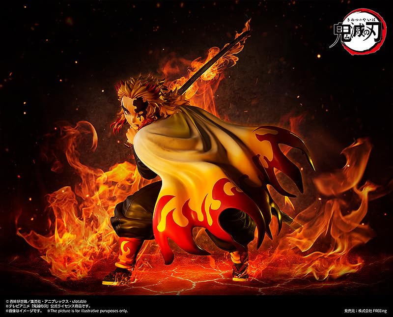 Good Smile Company Freeing 1/4 Scale Rengoku Kyojuro Figure from Demon Slayer