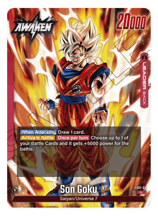 Bandai Dragon Ball Super Card Game Fusion World Start Deck Son Goku FS01