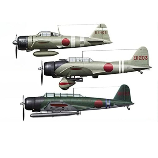 HASEGAWA 1/48 Zero Fighter Type 21, D3A Type 99, B5N Pearl Harbor Attacker Part 2 Plastic Model- Japan Figure Store - #1 Bring To You The Best Japanese Goods