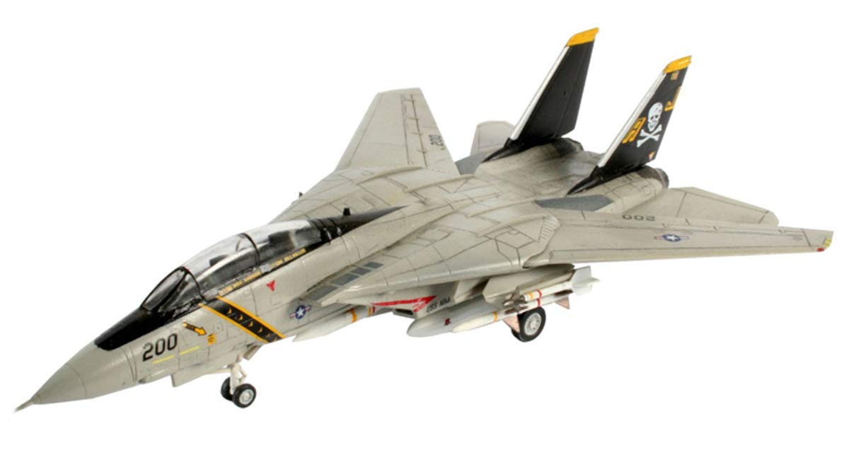 Modèle en plastique allemand Revell 1/144 F-14A Tomcat Jolly Rogers 04021