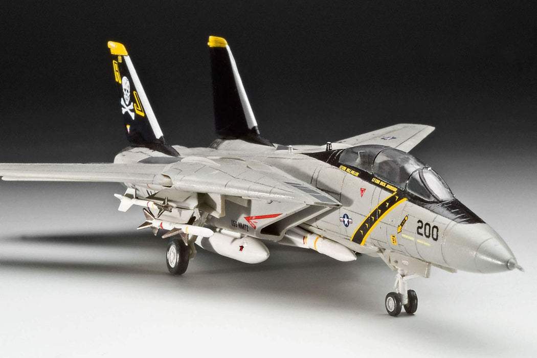 Modèle en plastique allemand Revell 1/144 F-14A Tomcat Jolly Rogers 04021